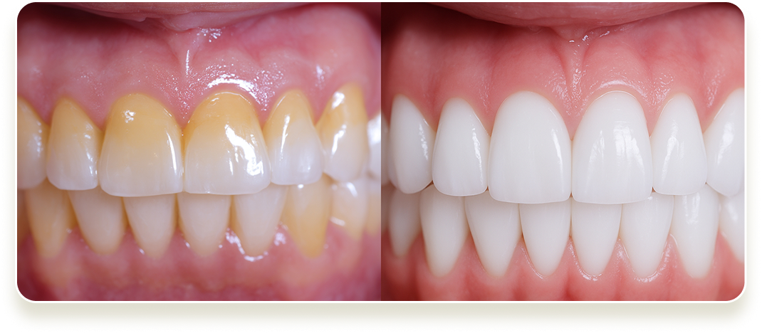 Woman Teeth - Before and After