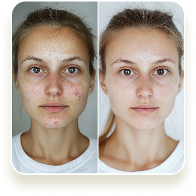 Woman - Before and After