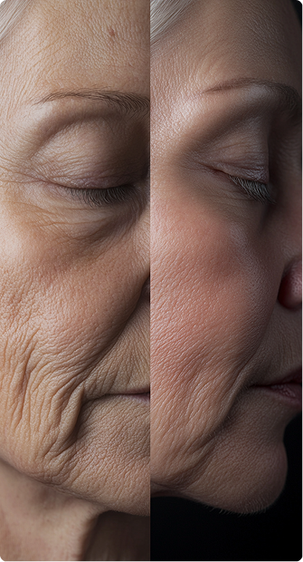 Woman Skin - Before and After